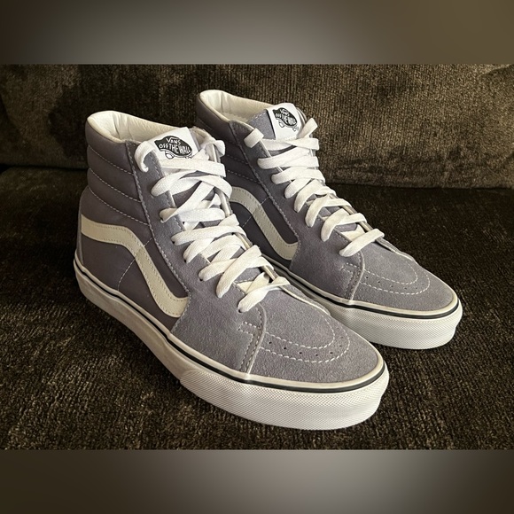 Vans SK8-HI Suede/Canvas Shoes Blue Color- Men’s Size 7 - Picture 5 of 14